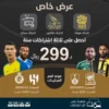 الباقة الذهبية | اشتراك هولك + اشتراك فالكون + اشتراك سمارترز | لمدة سنة 299 ريال